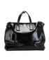 Medium Banner Tote, &pound;450, Handbags, Black, Patent Leather, Back view
